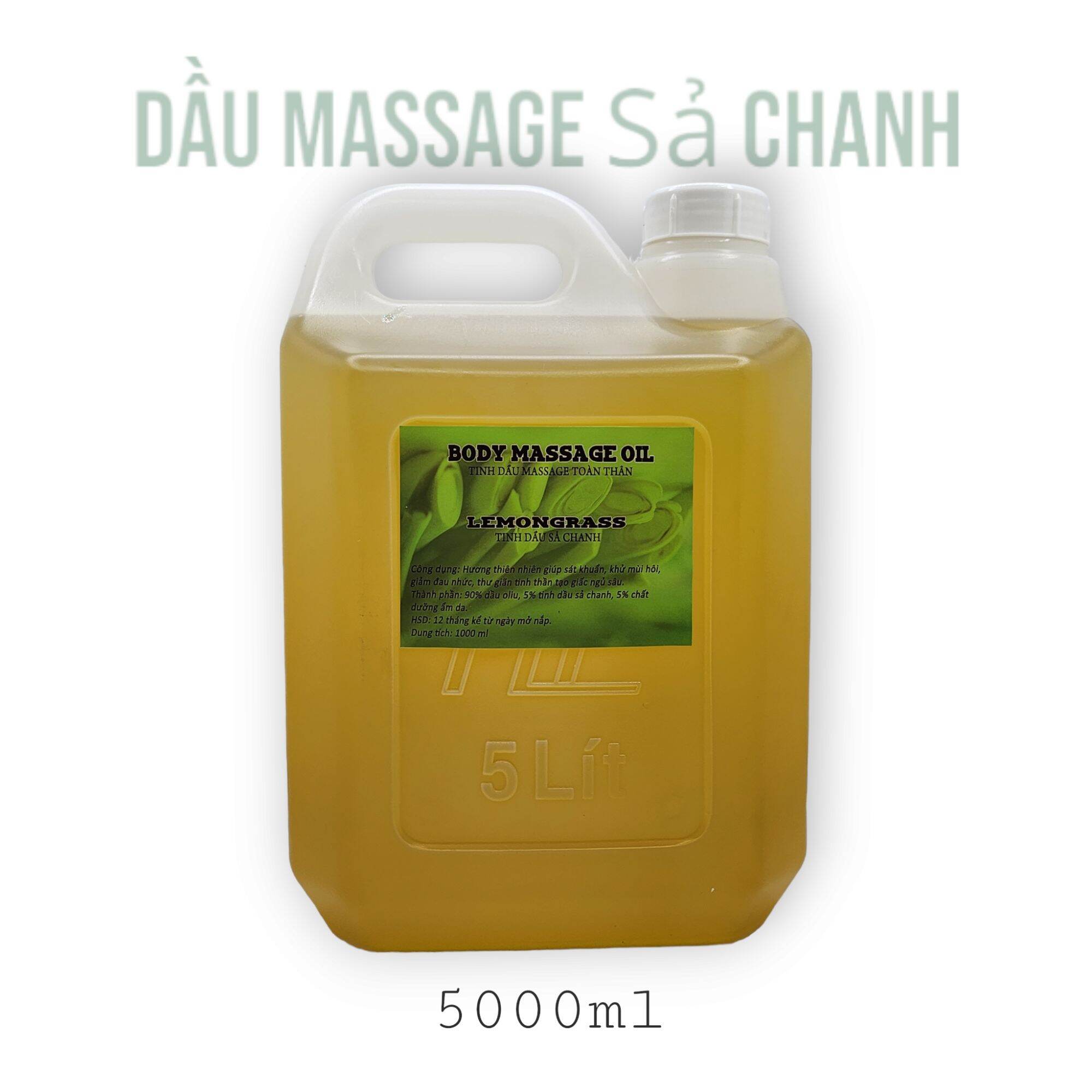 Dầu massage sả chanh can 5 lít