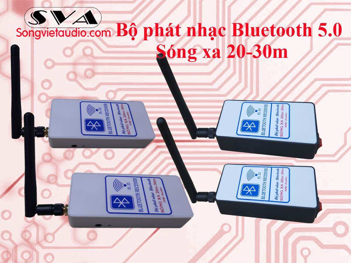 Bộ phát nhạc bluetooth 5.0 - sóng xa đến 20m 30m - audio 3.5