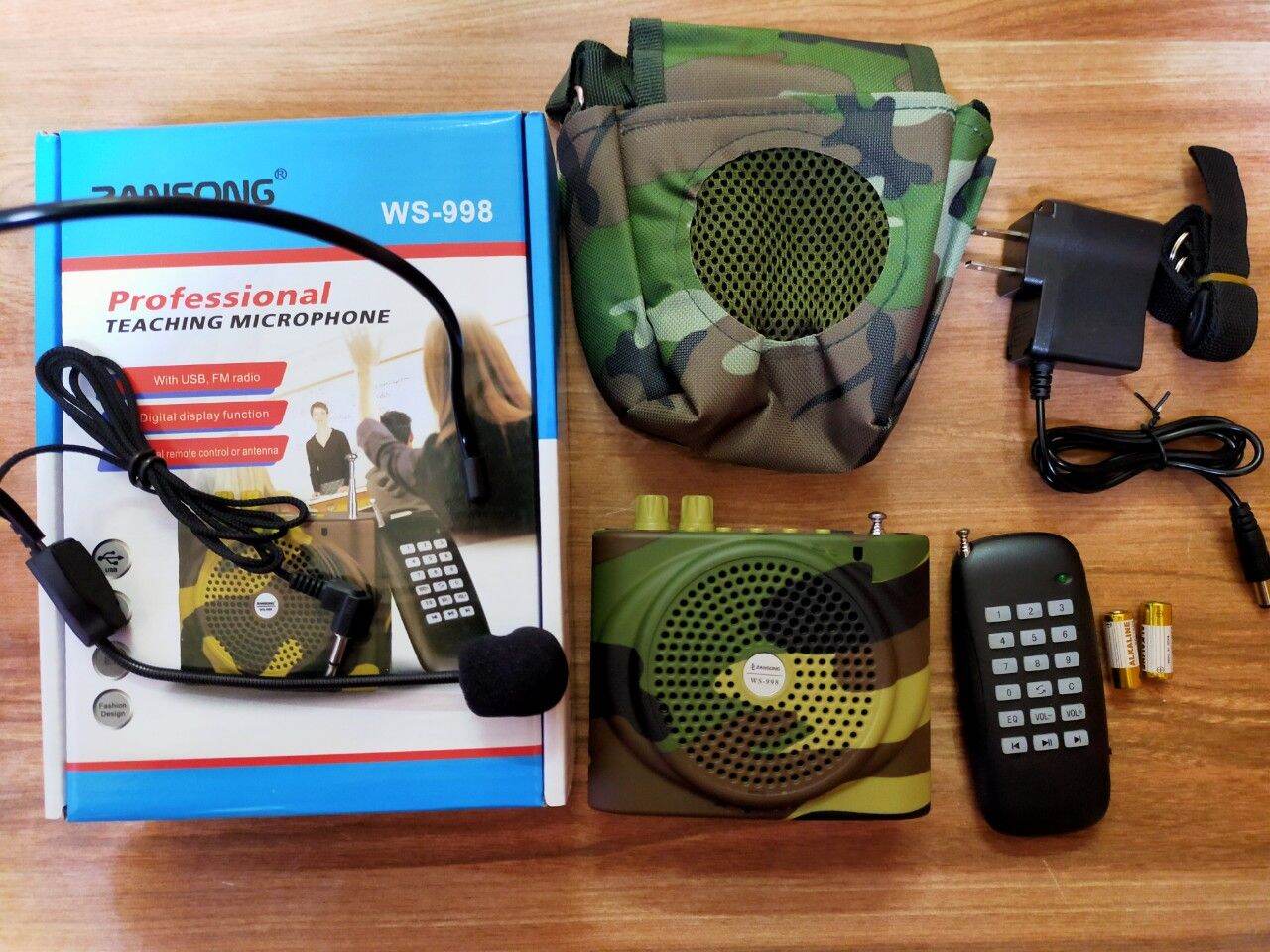 Ws 998 Bird Calling Speaker with Bluetooth Remote Control Loud Sound