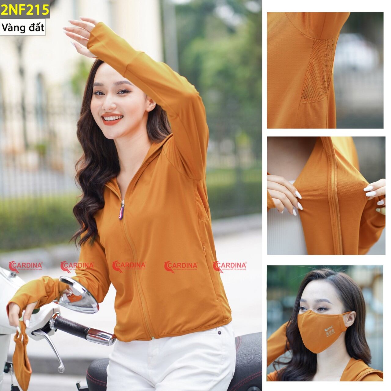 Áo chống nắng 2lớp Cao cấp CARDINA