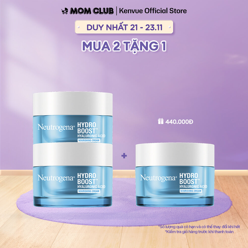 Bộ 2 Kem dưỡng ẩm cho da khô Neutrogena® Hydro Boost Hyaluronic Acid Nourishing Cream (50g) x2