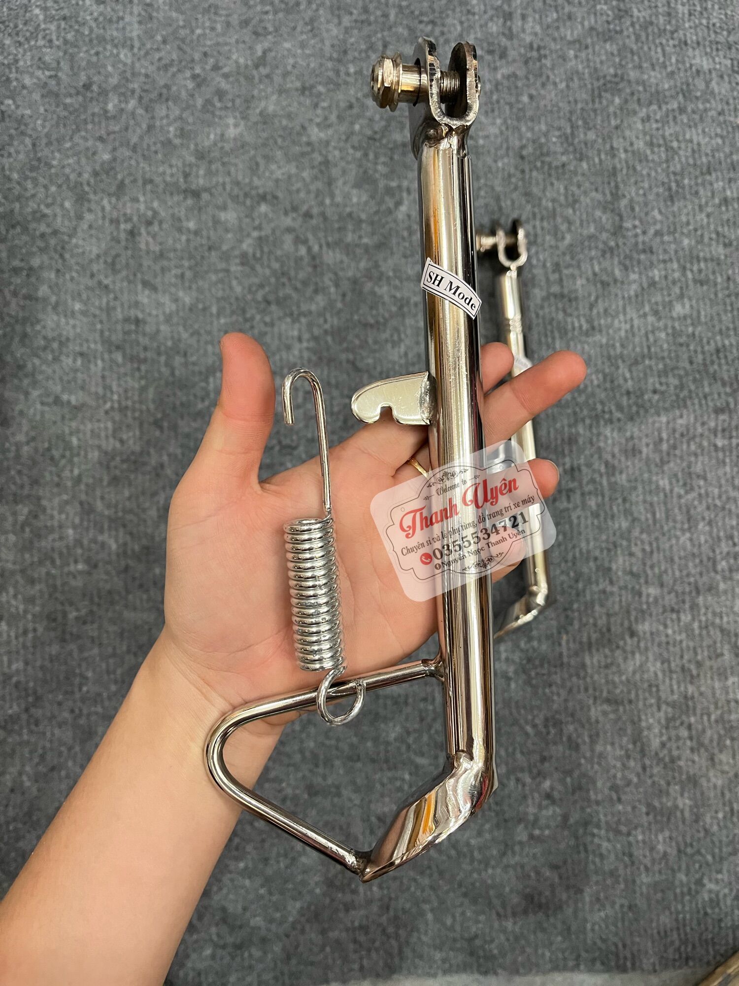 CHỐNG NGHIÊNG INOX 304 XE SH MODE CÁC ĐỜI( đẹp như hình)