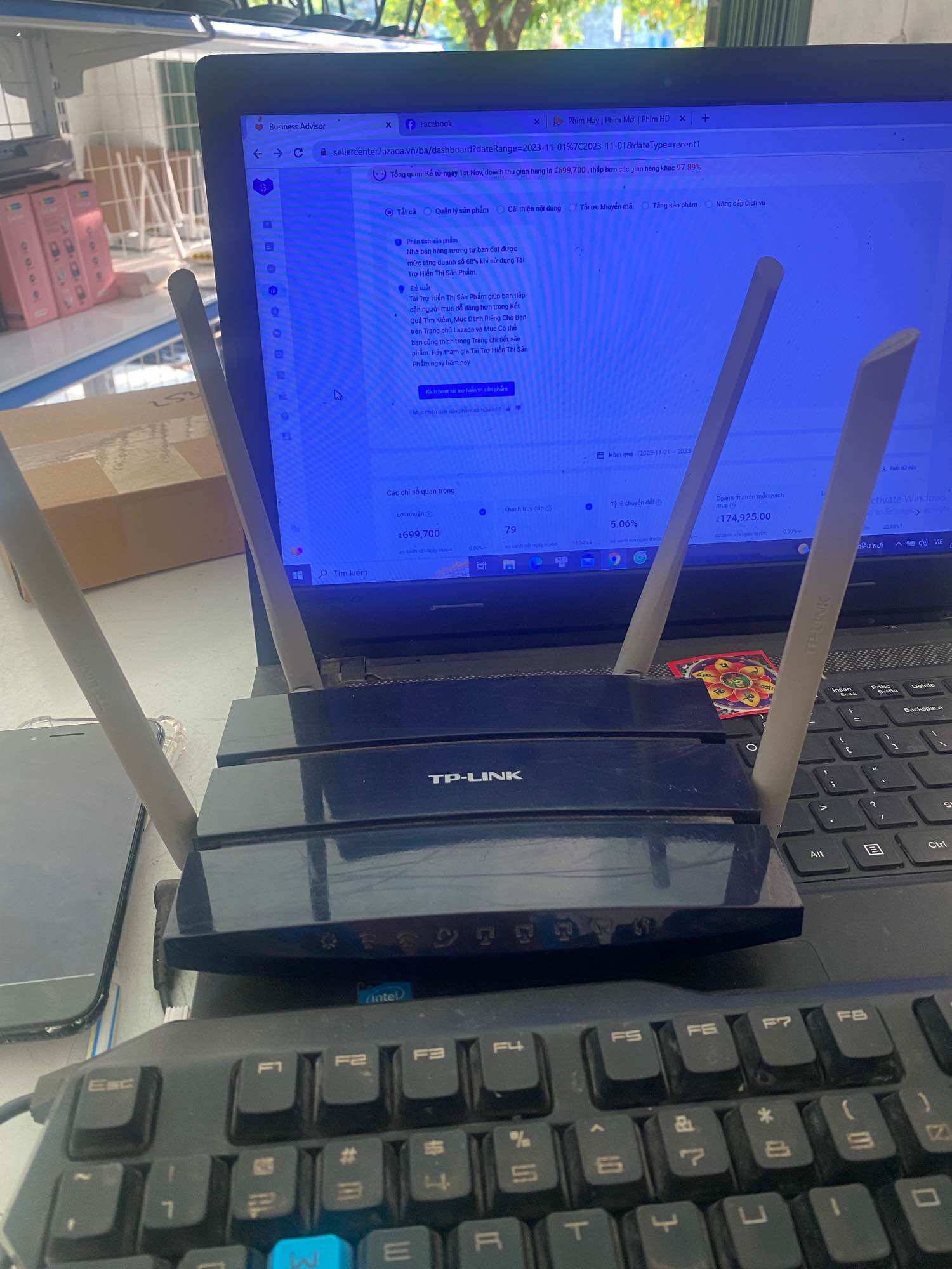 Bộ Phát Wifi Băng Tần Kép TP-Link 3320 4 Râu