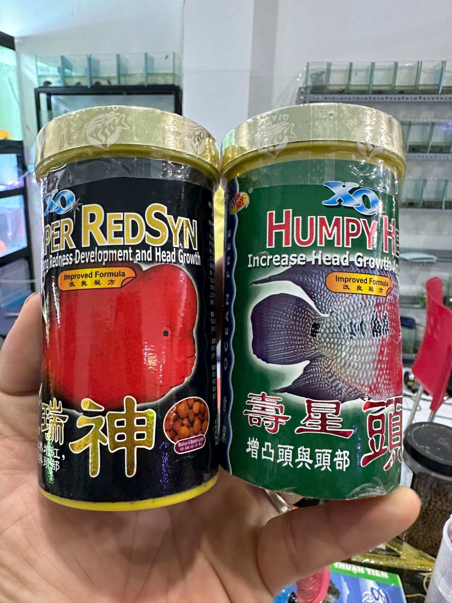 THỨC ĂN CÁ LA HÁN TĂNG ĐẦU TĂNG MÀU HUMPY HEAD 120G