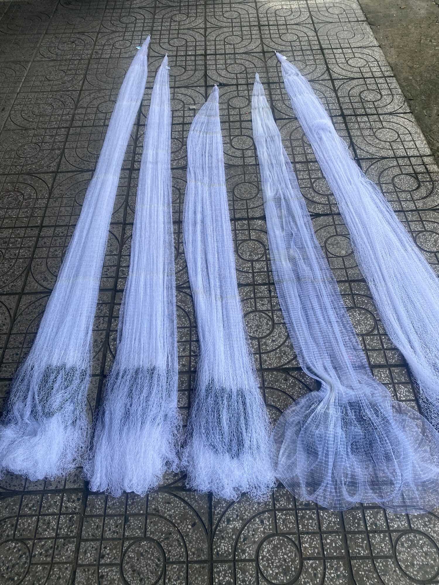 Chài cá mắt lưới 2,5p 1,2cm và 3p ,Chì mắc xích chỉ lưới nilon
