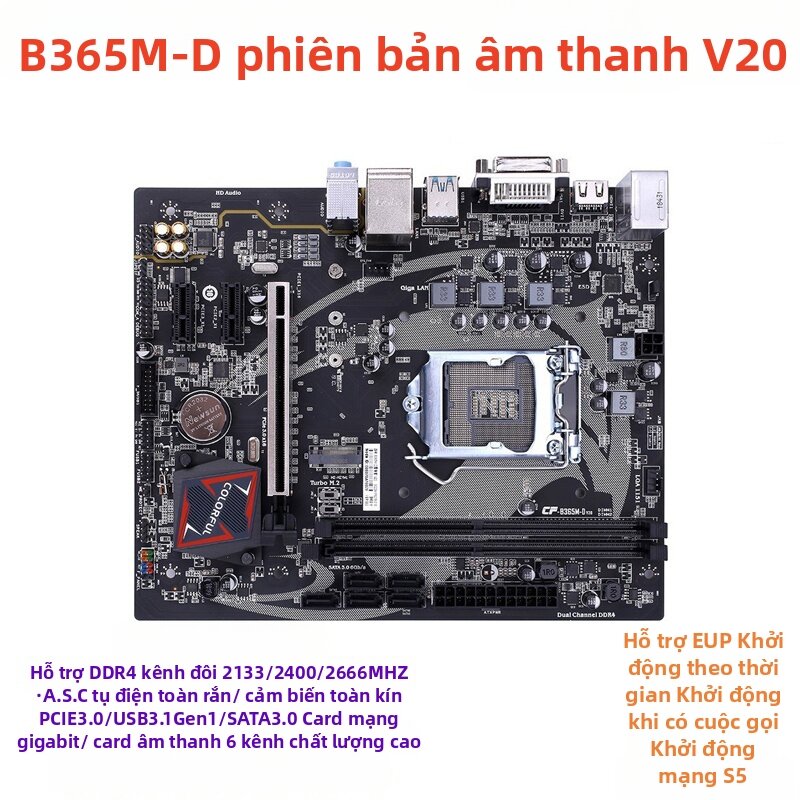 Bộ Đệm Chip Gigabyte Z370 HD3 CPU LGA 1151 Hỗ Trợ CPU I7 I5 I3 6700K 6600K 6600 6500 6300 Bộ Đệm Chi