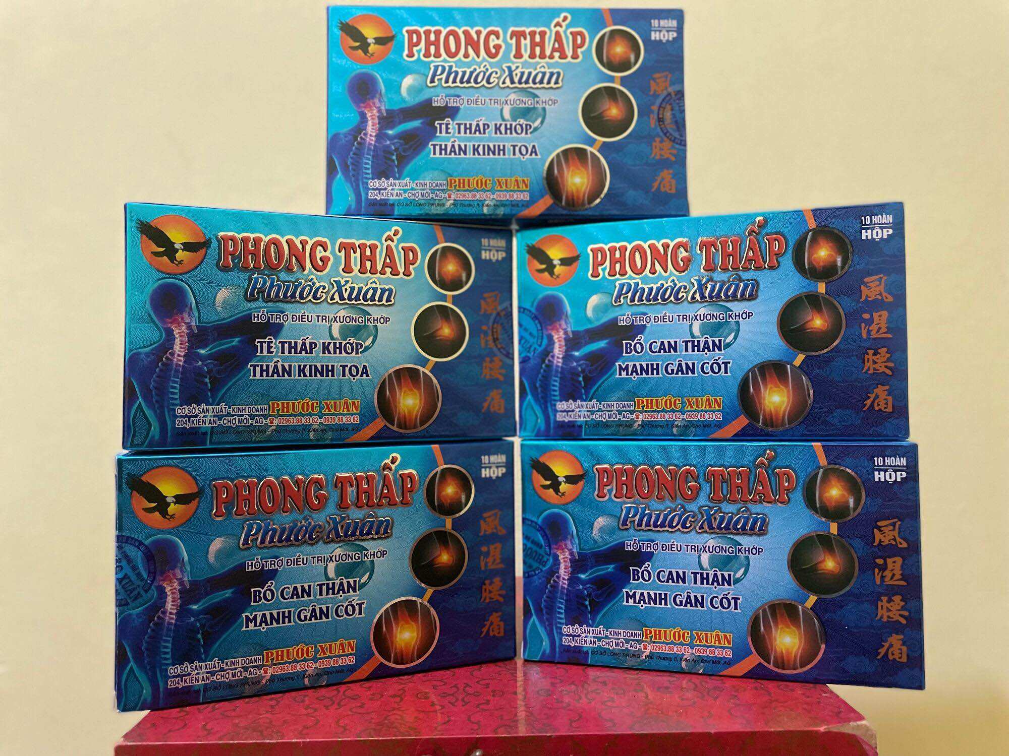 Combo 5 hộp Phong thấp phước xuân ( cam kết hiệu quả )