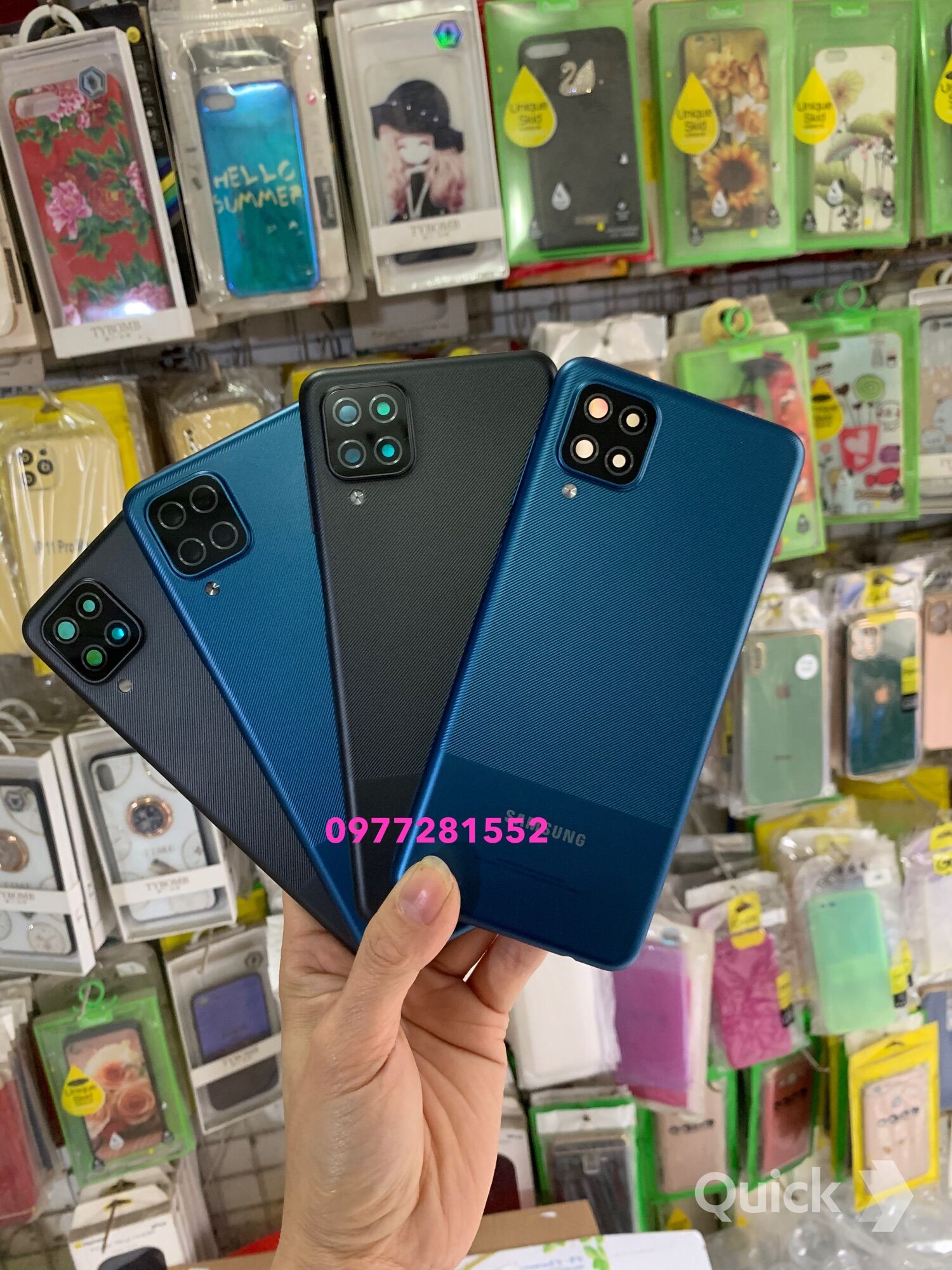 Bộ vỏ lưng sườn sam sung A12 Cao Cấp
