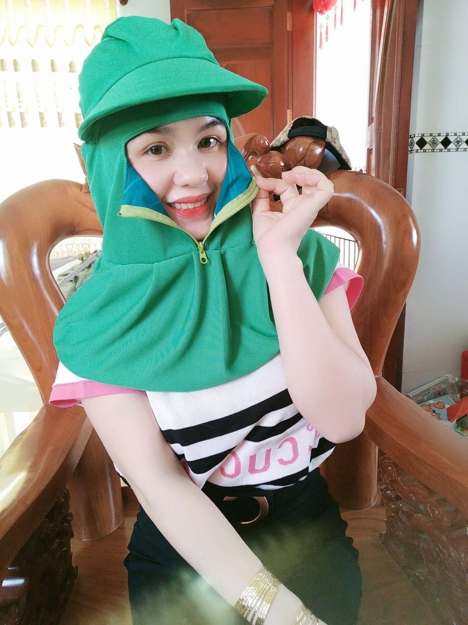 Nón khẩu trang dây kéo ( chọn ngẫu nhiên )