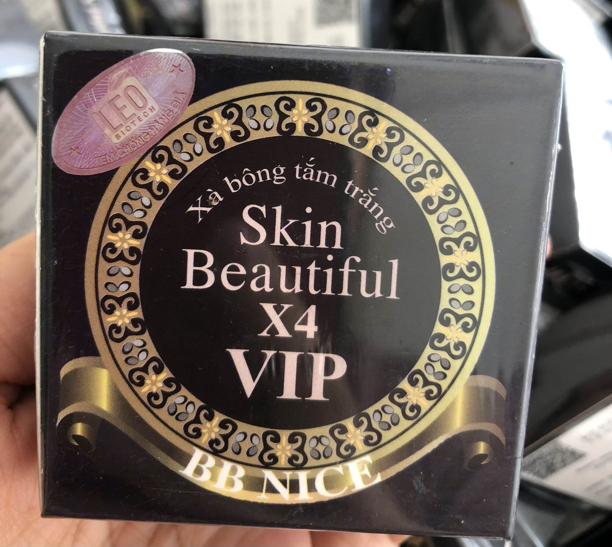Xà phòng tắm trắng da Skin Beutiful X4 cải tiến V.I.P
