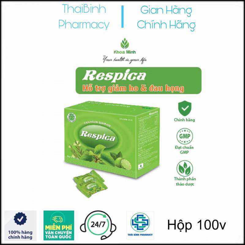 Kẹo Ngậm Respica - Hộp 100v