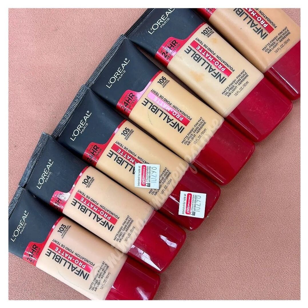 Hàng mỹ_kem nền kiềm dầu l0real infallible 24h pro matte foundation