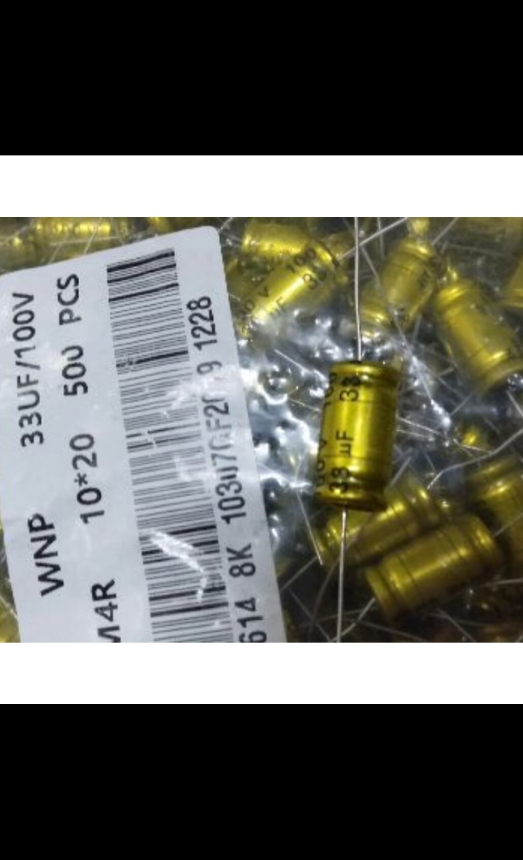 10 tụ loa 2 đầu 33uf 100v