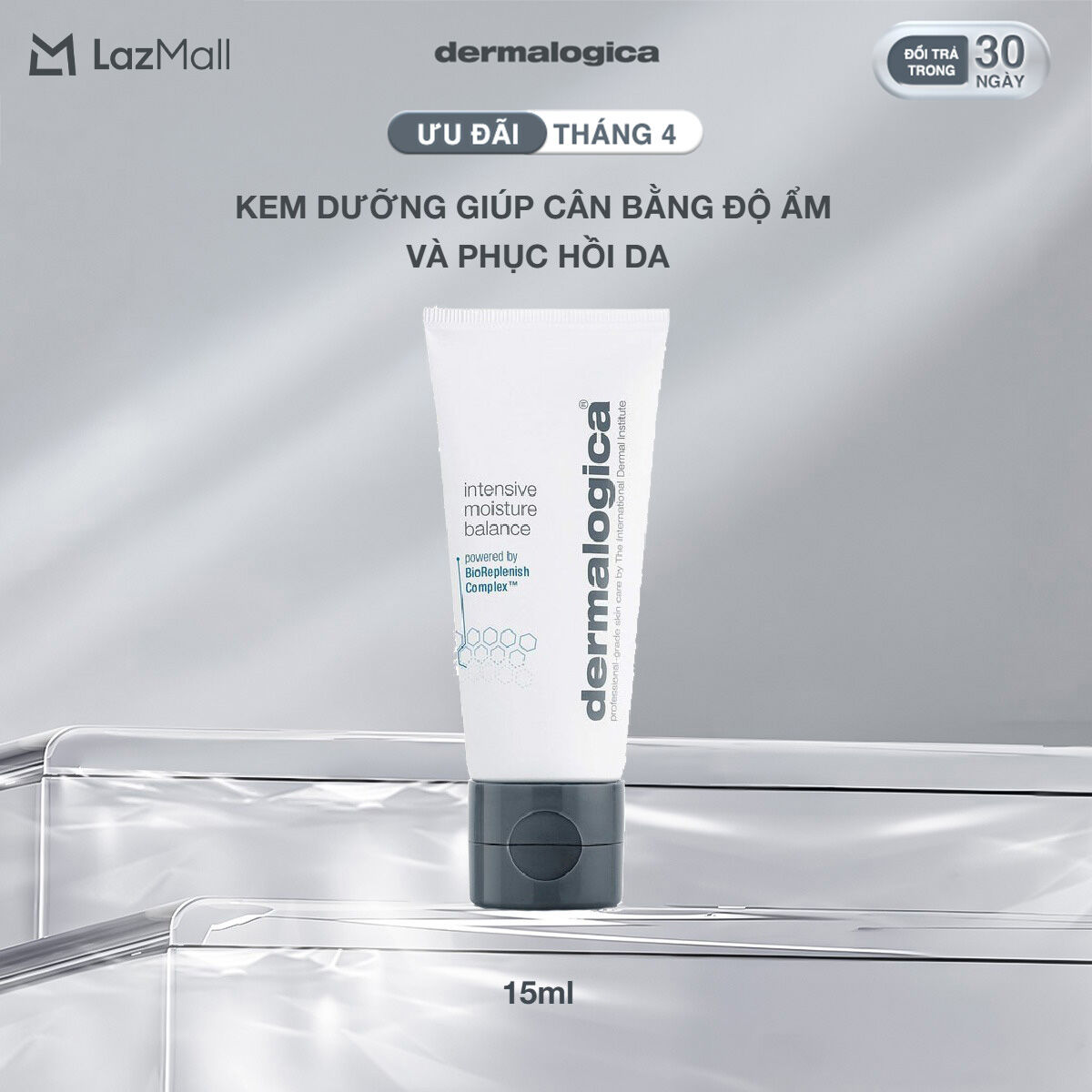 Kem dưỡng giúp cân bằng độ ẩm và phục hồi da Dermalogica Intensive Moisture Balance 15ml