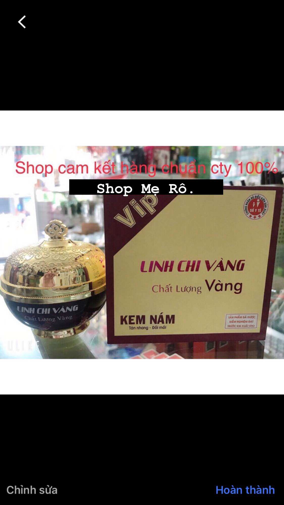 Kem nám vip linh chi vàng hủ 35g