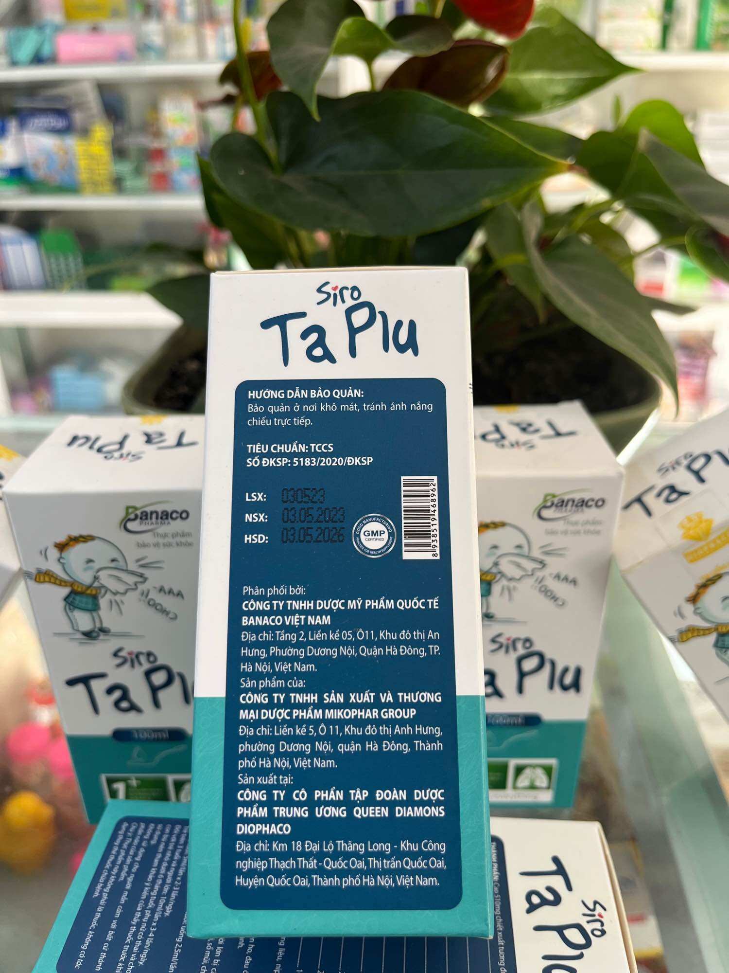 Hỗ trợ cảm ho sổ mũi cho bé  TA PLU chai 100ml