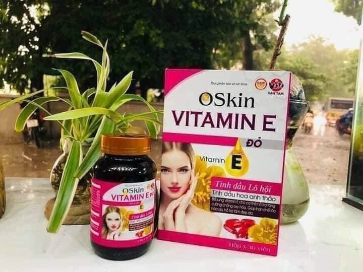 Vitamin E đỏ Oskin Hộp 30 viên