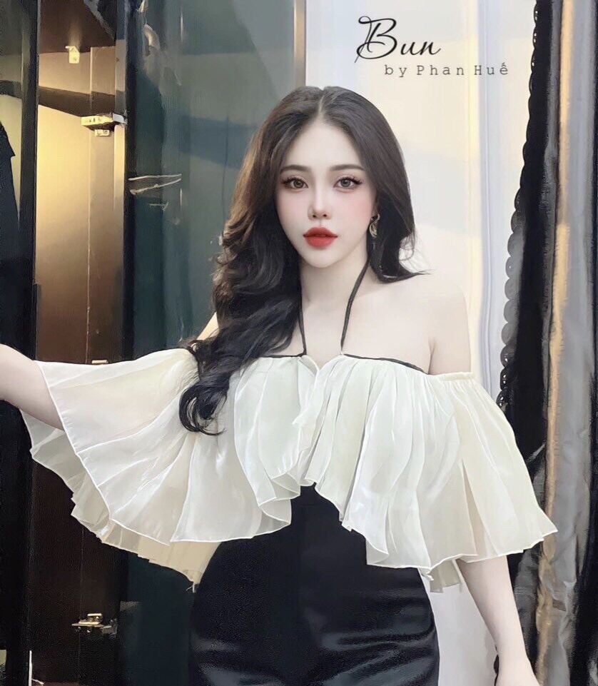 Áo bẹc vai voan kính tơ from 50kg trở lại