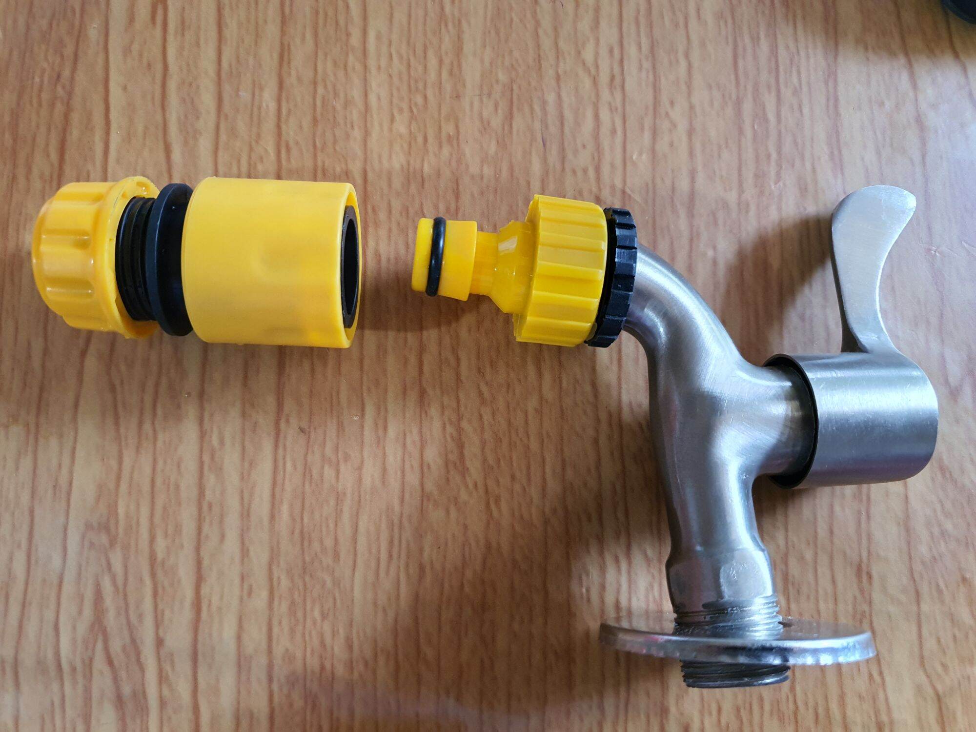 14mm 16mm plastic pipe 21, 27 screw thread quick installation faucet adapter