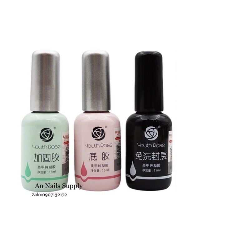 Base top cứng móng hoa hồng 15ml chính hãng