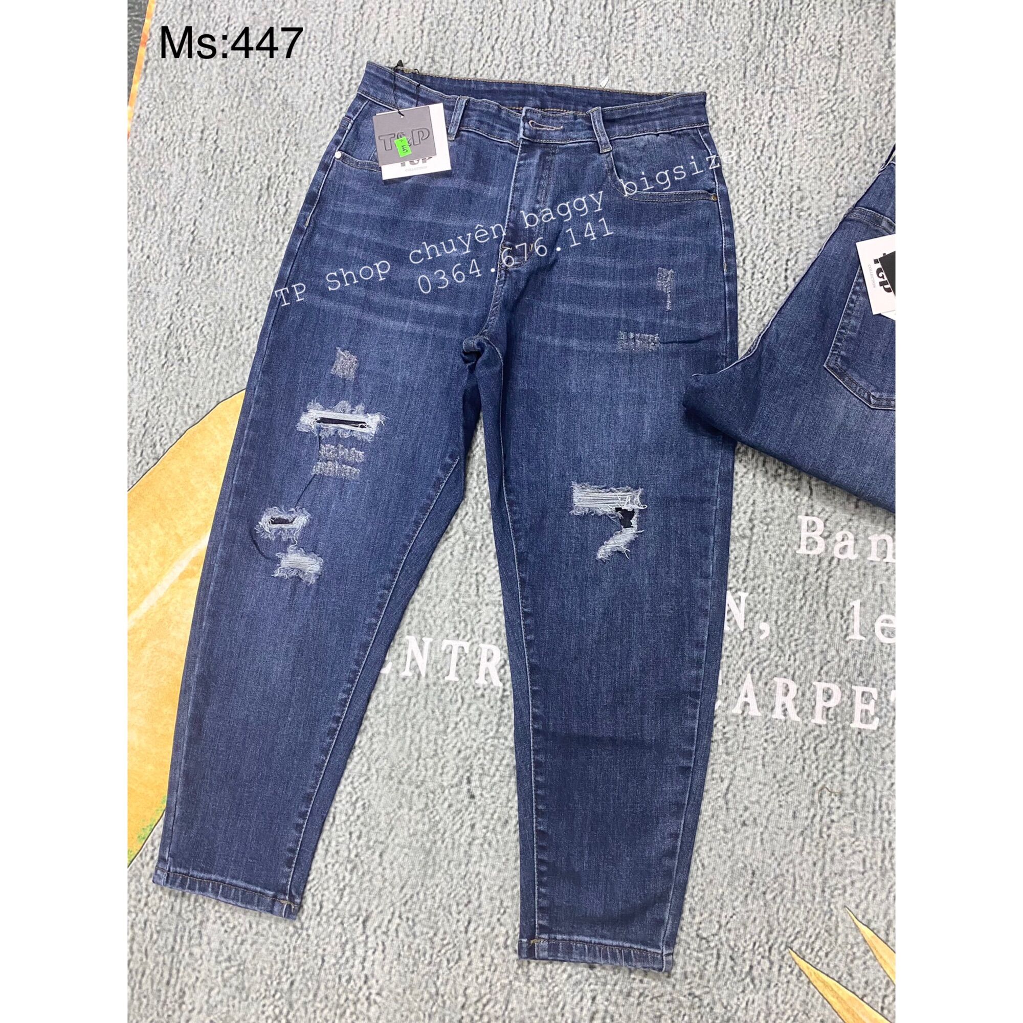 Quần jean baggy bigsize 9 tấc
