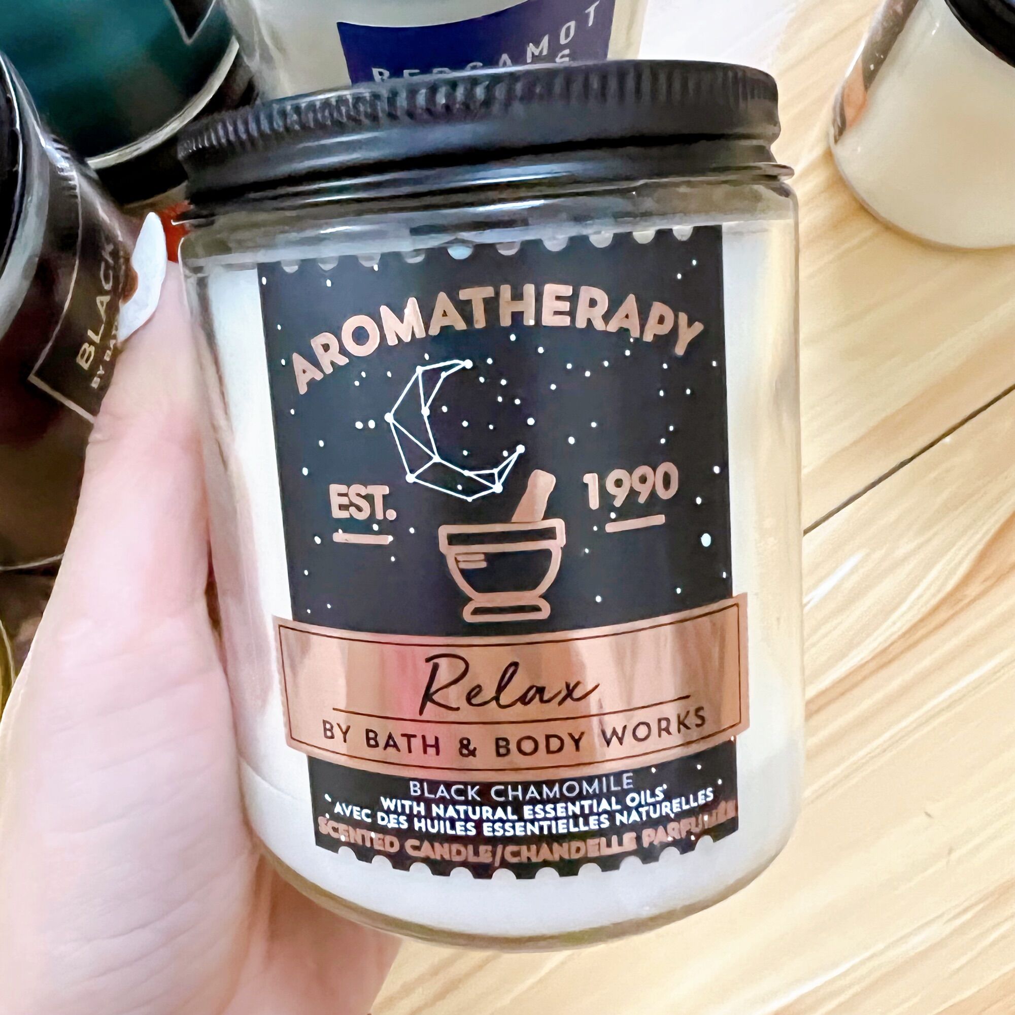 Nến thơm 1 bấc Bath & body works - Dòng aromatherapy- nến thư giãn