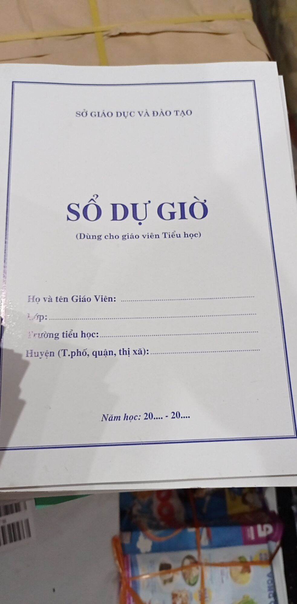 Sổ dự giờ tiểu học