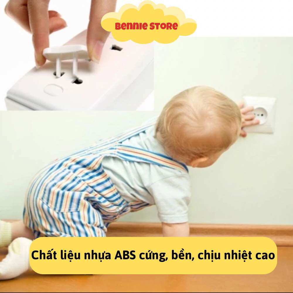 Nút bịt ổ điện an toàn cho bé, Nút bịt ổ điện đôi 2 chân