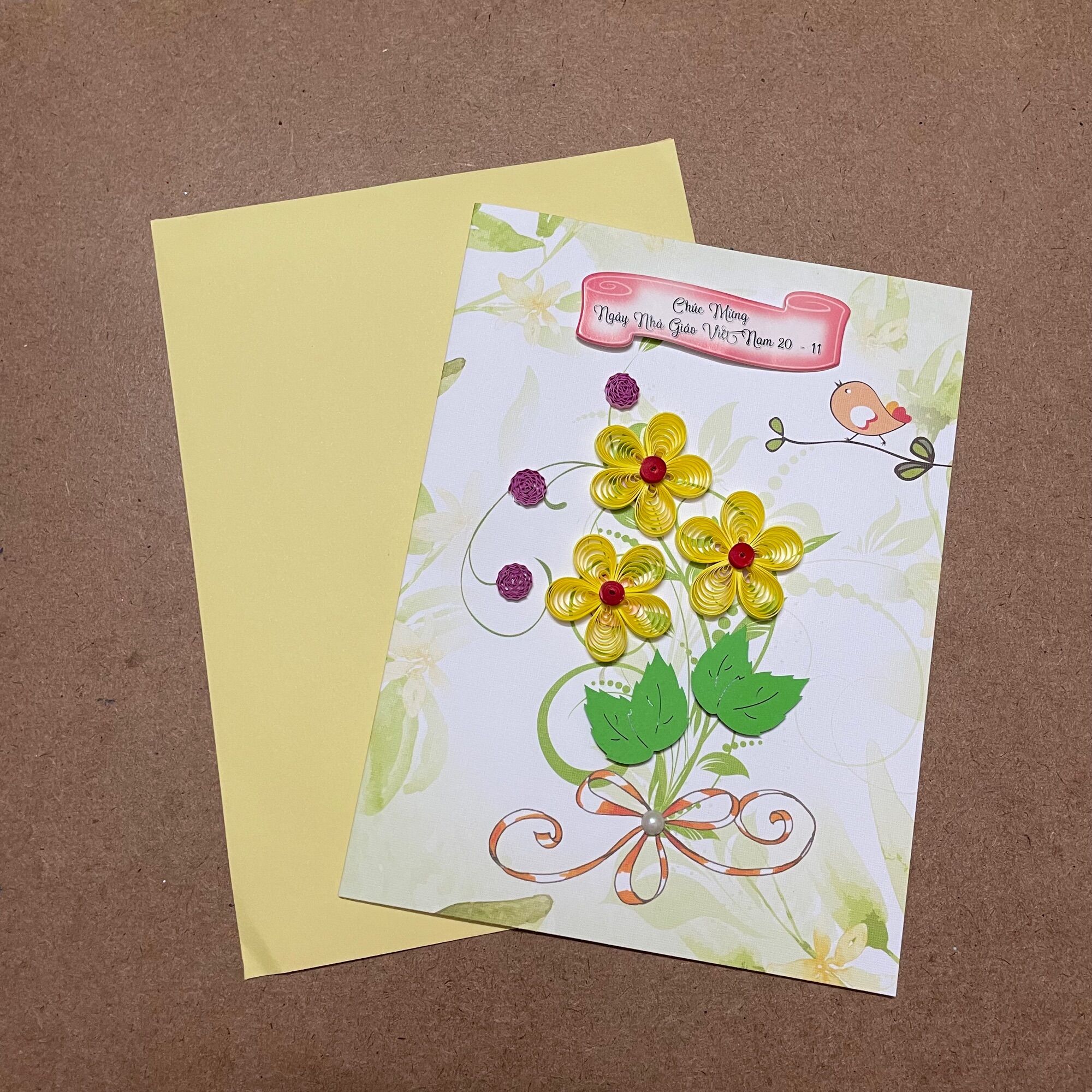 Thiệp handmade chúc mừng ngày 20/11 cỡ lớn