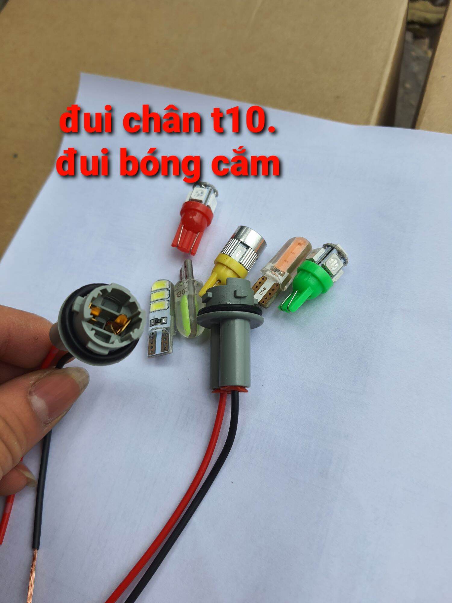 Đui bóng cắm chân t10, đui đèn t10