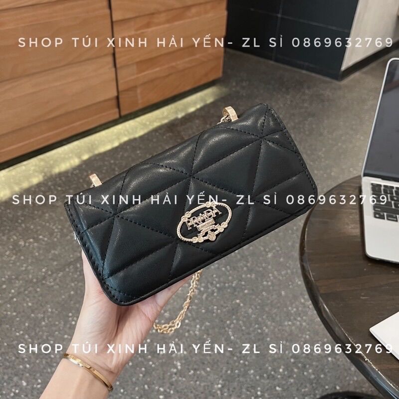 túi đeo chéo trần ô tam giác logo pra.đà