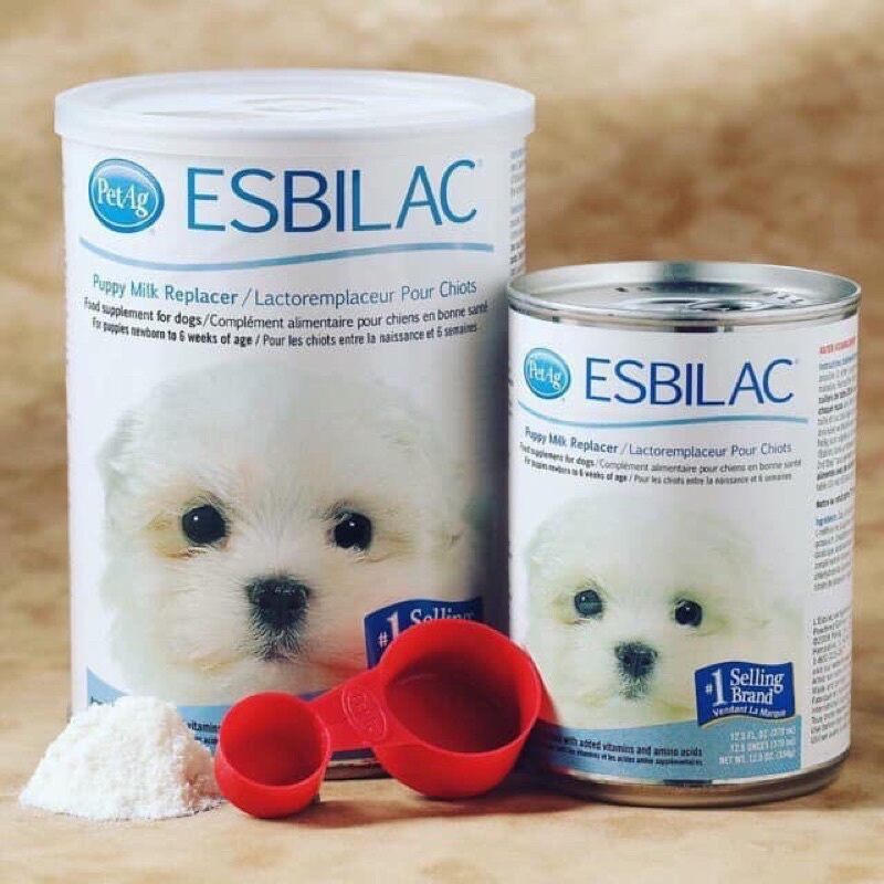 Sữa thay thế cho chó con-sữa bột cho chó con esbilac.