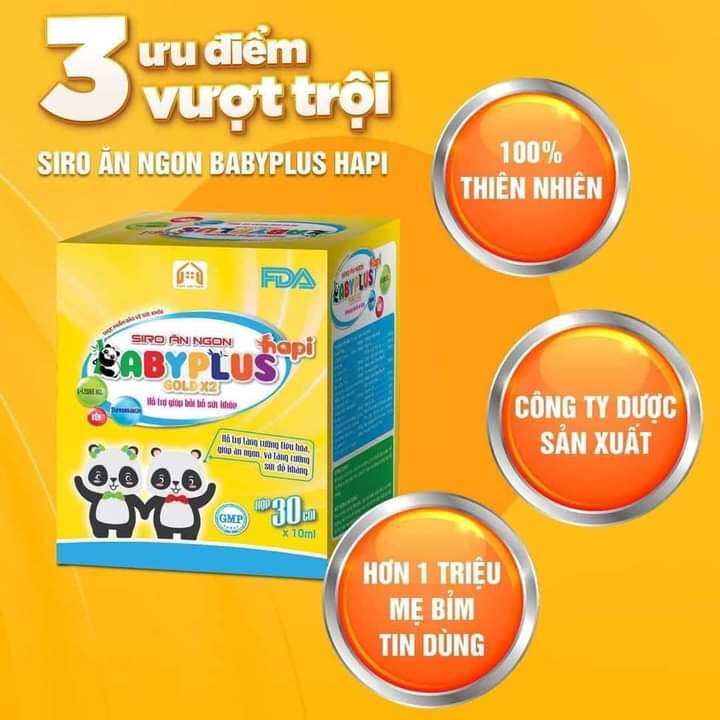 [HCM]COMBO 2 Hộp Siro Ăn Ngon BaBy Plus Chính Hãng mẫu mới
