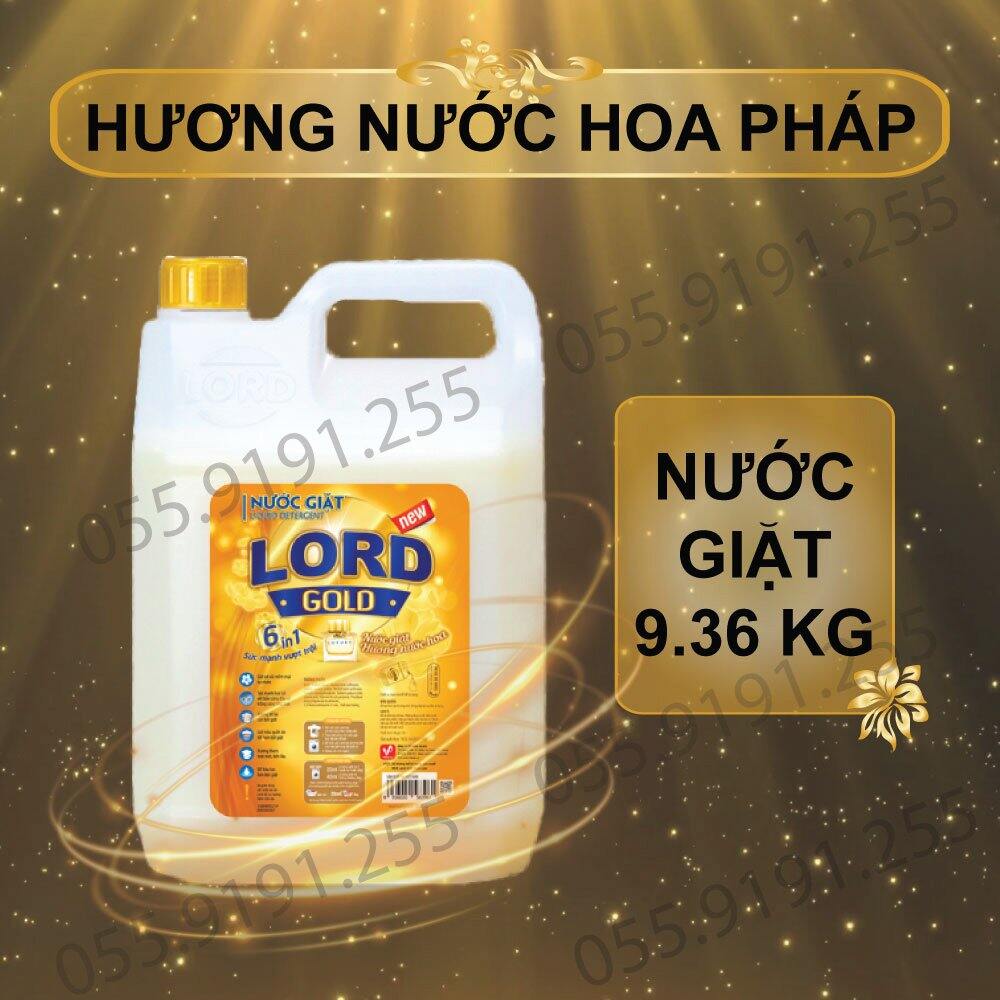 Nước giặt Lord Gold hương nước hoa Pháp 9,36kg