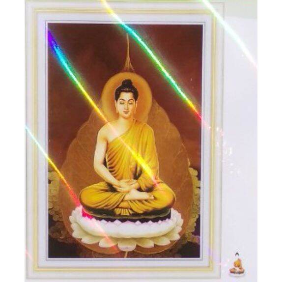 [HCM][ Rẻ sập sàn ] Tranh thêu Phật thích ca lá bồ đề kích thước 43*59cm