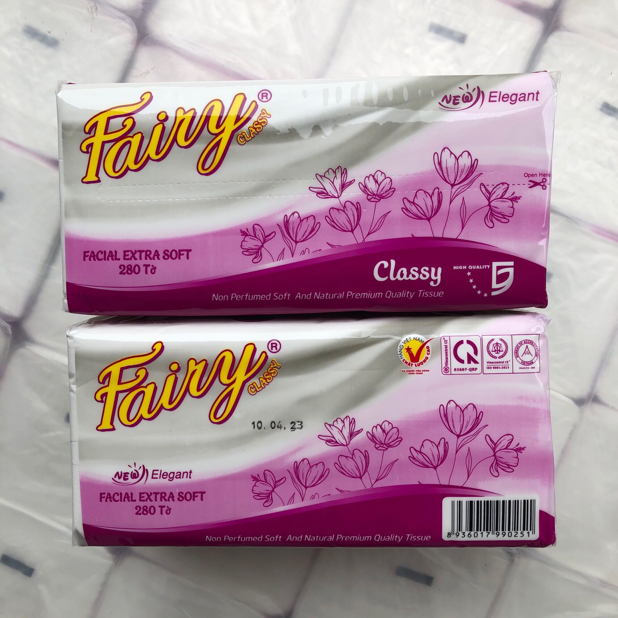 Combo 5 gói khăn giấy ăn fairy rút 280 tờ