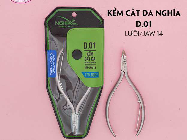 Kềm nghĩa cắt da inox d01 mũi 14-16