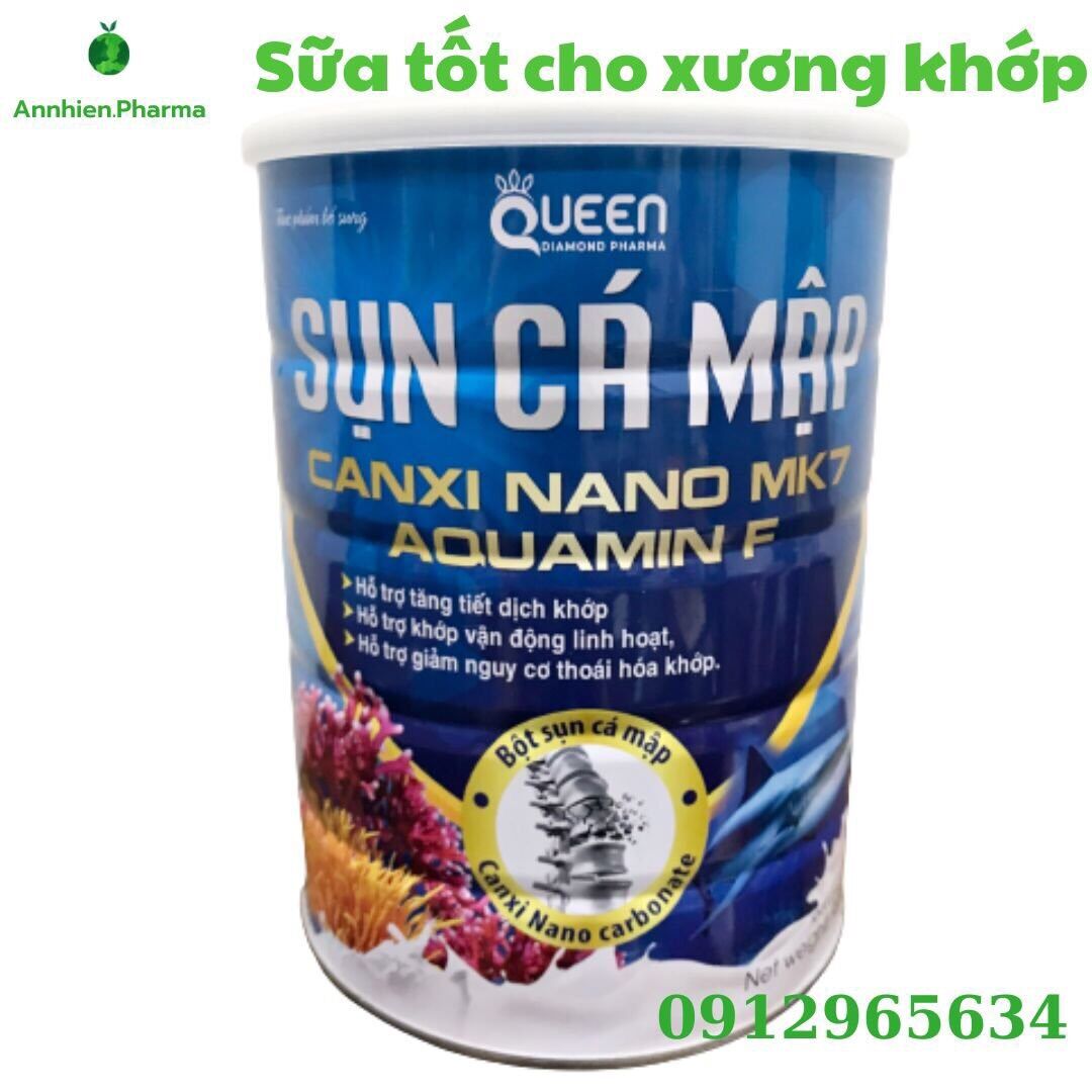 900g Sữa Sụn cá mập sữa xương khớp bổ sung Canxi Mk7 Aquamin G cho cơ thể khoẻ mạnh ngừa loãng xương trơn ổ khớp ngăn thoái hoá khớp