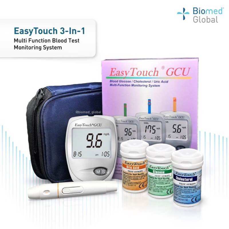 Máy đo đường huyết, mỡ máu, gout Easy Touch GCU ET322