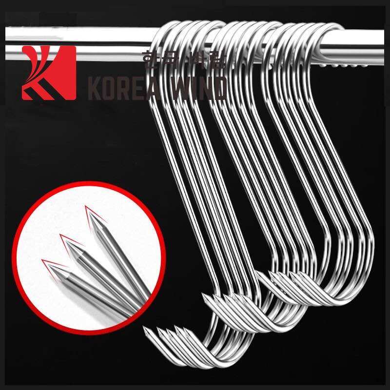 5 Móc inoxchữ S 20Cm dùng để móc thịt,phơi khô
