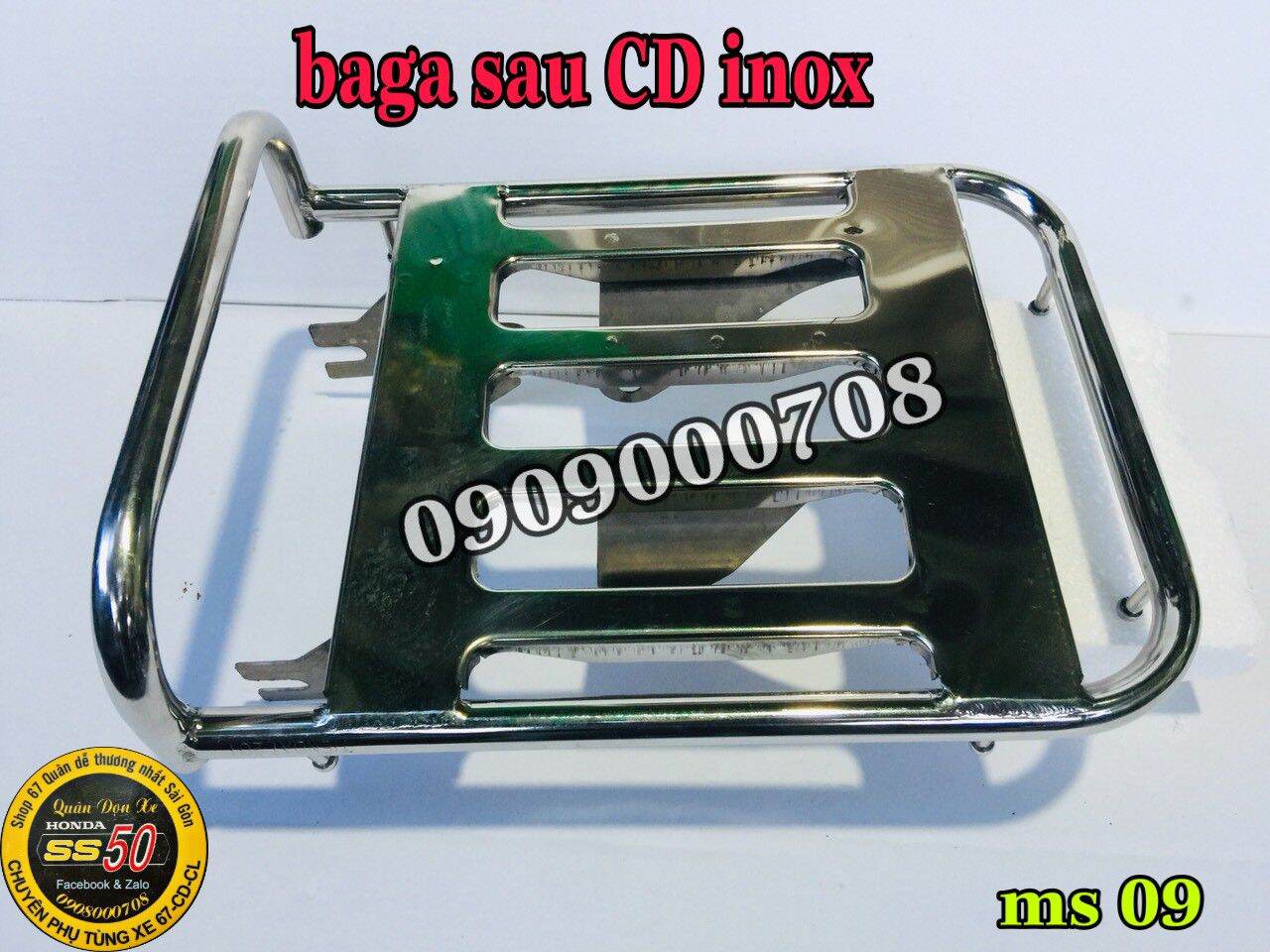 Baga cd inoxx đặc, hàng gia công. dành cho mọi dòng xe 67 - 68 - cd - cl