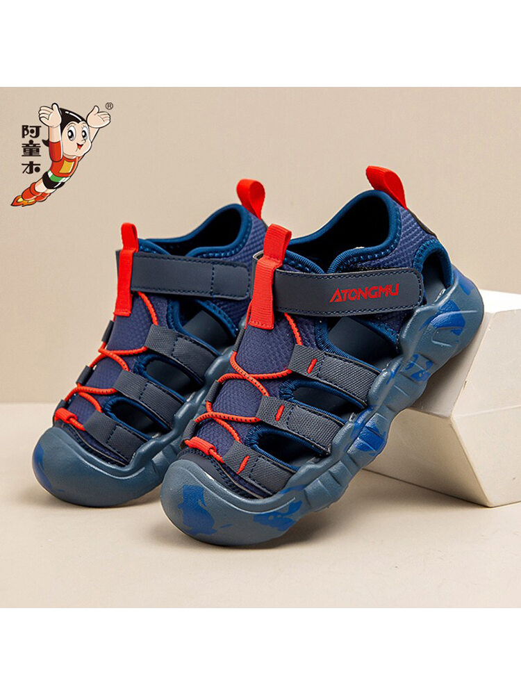 Giày Bệt Trẻ Em Mùa Hè Chống Trượt Đế Mềm Cạp Cao Kiểu Dáng Lưới Thường Ngày Giày Đi Biển Cho Bé Trai Và Bé Gái