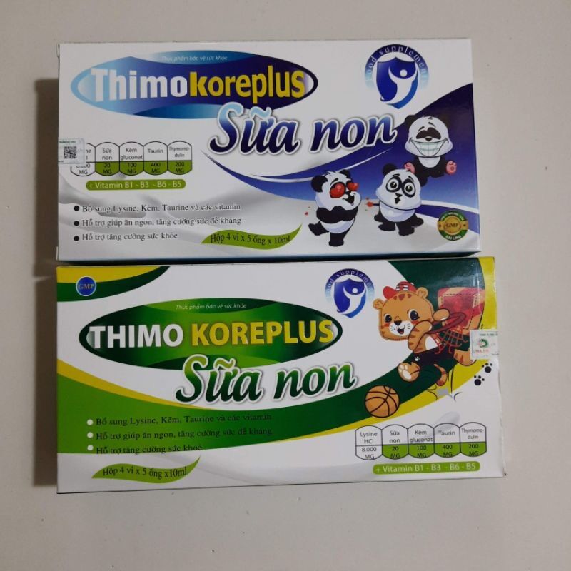 Siro tăng cường sức đề kháng thimo koreplus sữa non - hộp 20 ống - giúp kích thích ăn ngon,tăng cường đề kháng
