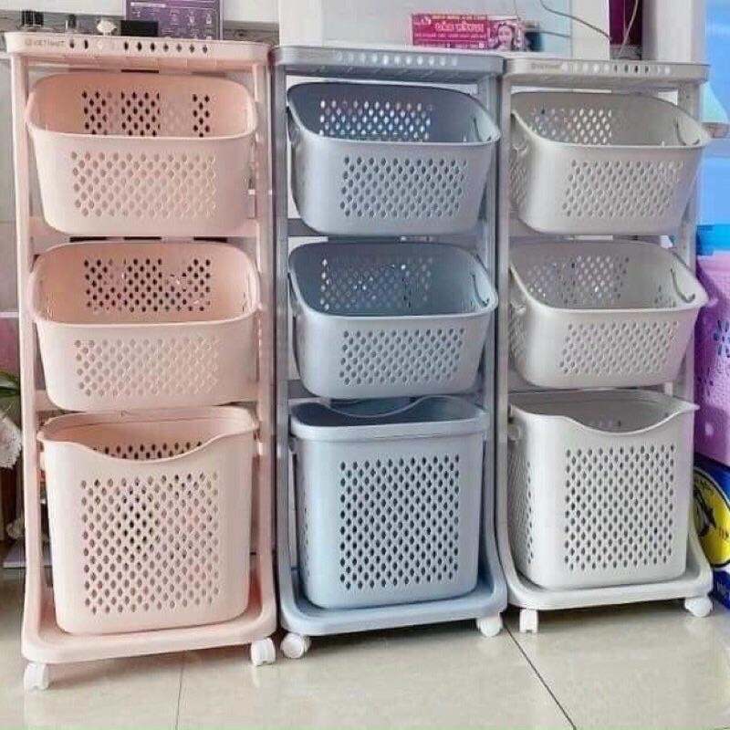 Kệ giỏ đa năng 3 tầng nhựa Việt Nhật