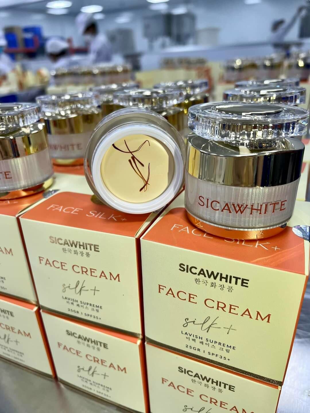 (Hàng Chính Hãng SẴN) Face Silk mẫu mới Sica White 25gr