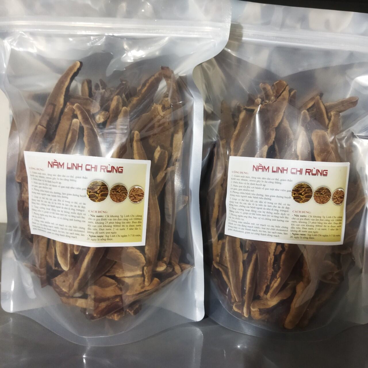 Nấm lLINH CHI rừng thái lát hàng chuẩn 100%