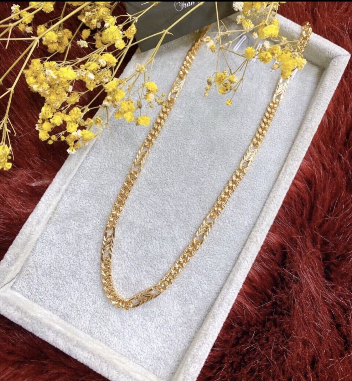 Dây chuyền nam lẫn nữ mạ vàng 18k cực đẹp