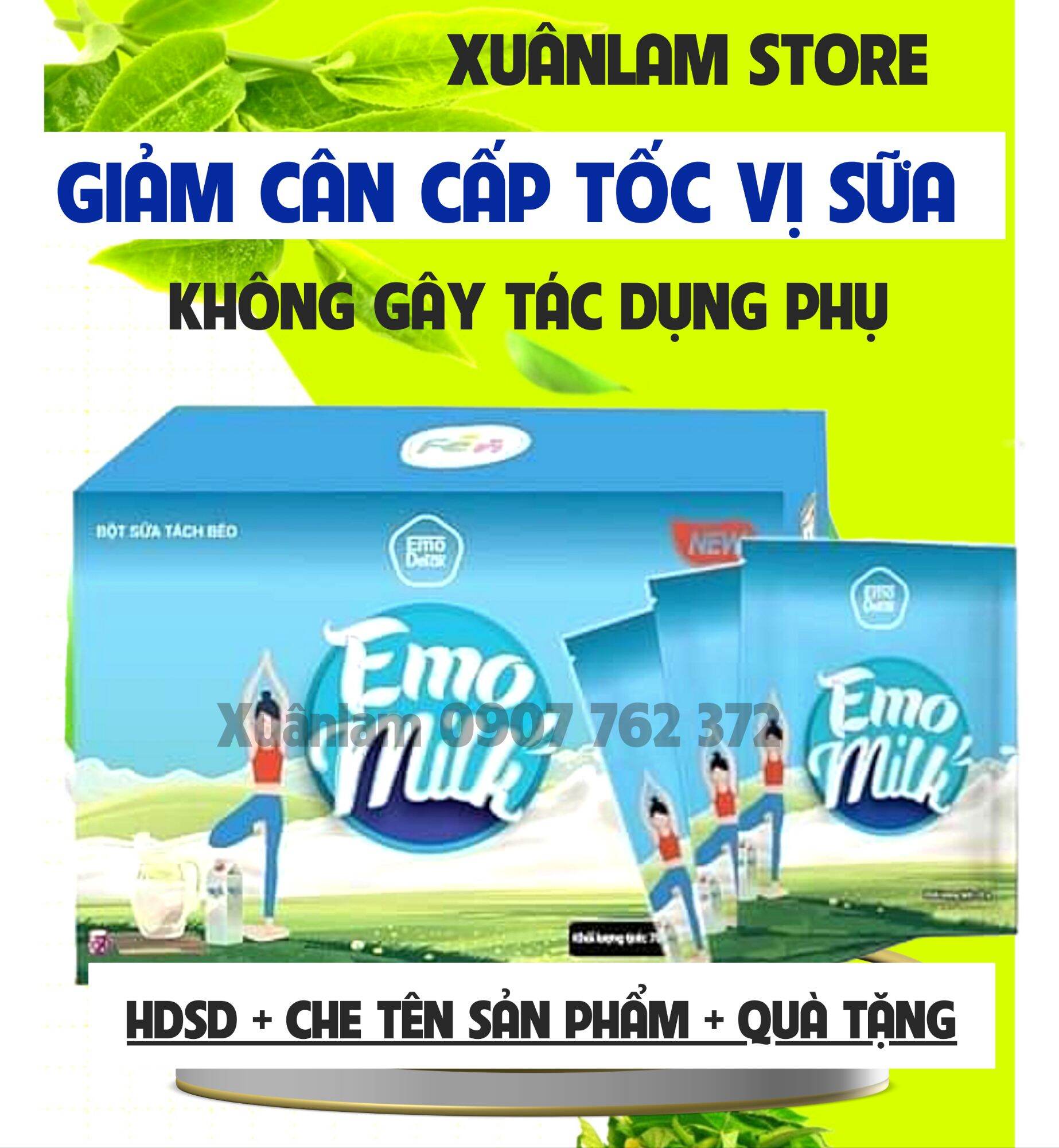 Sữa bò tách béo emo detox