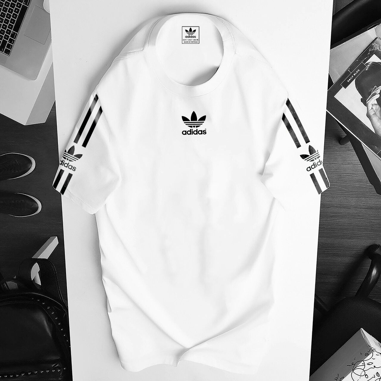 Áo phông nam,áo thun nam adidas cao cấp,chất liệu cotton co giãn 4 chiều thoáng mát,thấm mồ hôi cực tốt