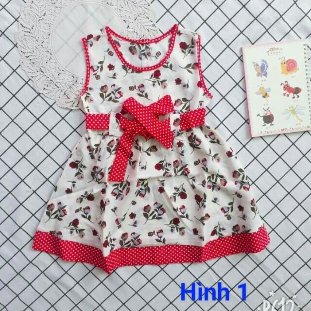 Đầm lụa bé gái 7-22kg